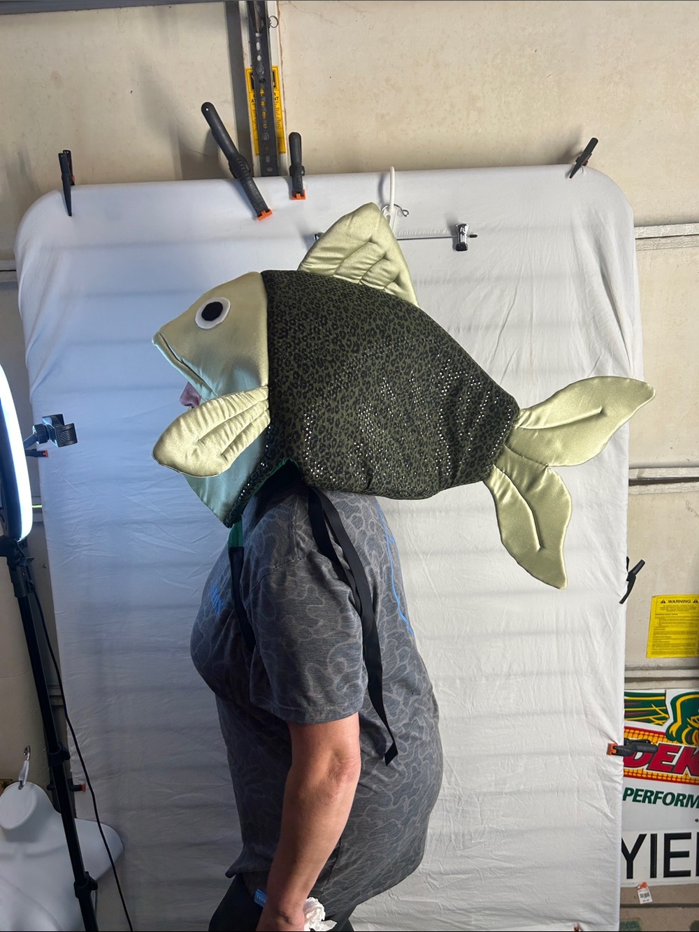 Fish Head kids Costume - Green